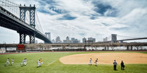 New York Baseball Field near Manhattan Bridge by Thomas Schaefer