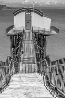 Gated approach to the Old Lifeboat House, Tenby. by Malc McHugh