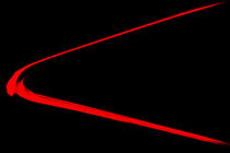 Berührung [Serie Linien & Kurven - rot] von crazyneopop
