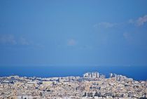view from Mdina over the Maltese coastline... by loewenherz-artwork