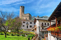 Chatelard village with castle von Antonio Scarpi