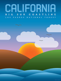 California (Big Sur Coastline) von Jon Briggs | dzynwrld