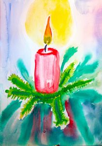 CHRISTMAS  CANDLE by Maria-Anna  Ziehr