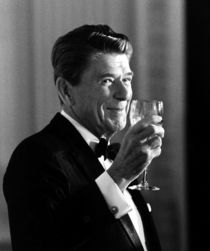 President Reagan Making A Toast by warishellstore
