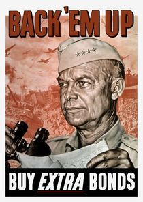 Back ‘Em Up -- General Eisenhower Poster von warishellstore