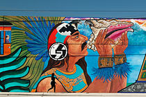 Wandgraffiti im Hafenviertel von San Diego von Christian Hallweger