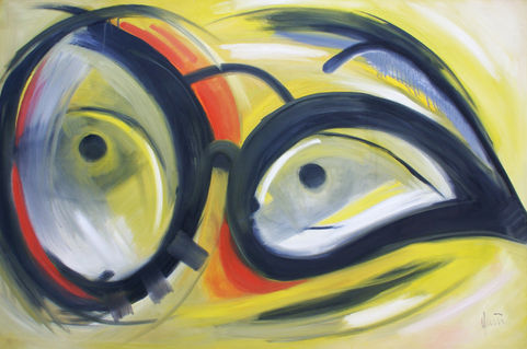 Blickrichtung-oil-on-canvas-100x150-cm