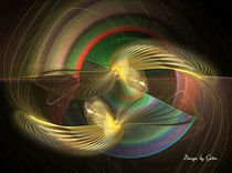 Digital Fraktal Vogelpaar von bilddesign-by-gitta