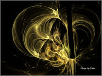 Digital Fraktales Golddekor von bilddesign-by-gitta