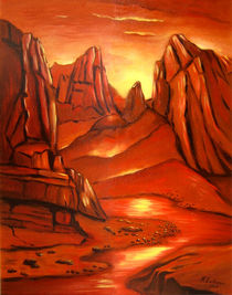 Mystischer Sonnenaufgang im Canyon von Marita Zacharias