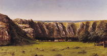 Rocky landscape near Flagey  von Gustave Courbet