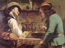 The Game of Draughts von Gustave Courbet
