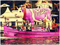 ~ Milka cow lilac ~ by Sandra  Vollmann
