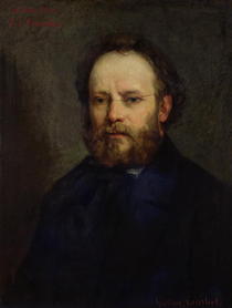 Portrait of Pierre Joseph Proudhon  von Gustave Courbet