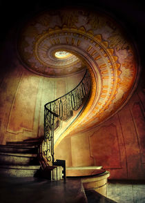 Decorated spiral staircase von Jarek Blaminsky