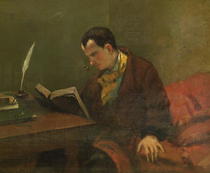 Portrait of Charles Baudelaire  by Gustave Courbet