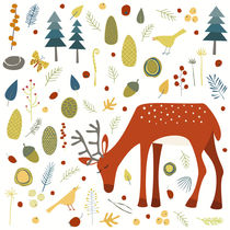 Deer and Forest Things von Nic Squirrell