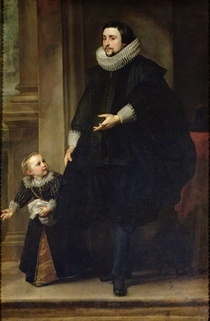 Portrait of a Nobleman and his Child or Portrait of the Brother  by Sir Anthony van Dyck