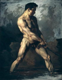 Study of a Male Nude  by Theodore Gericault
