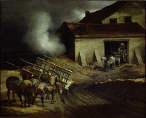 The Kiln at the Plaster Works  by Theodore Gericault
