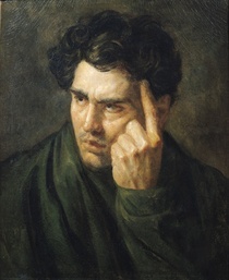 Portrait of Lord Byron  by Theodore Gericault