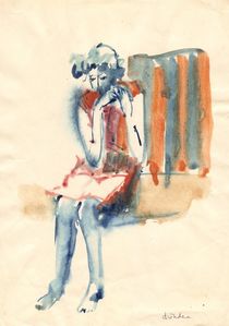 reading woman by Ioana  Candea