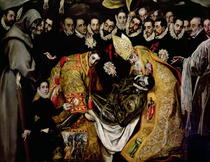 The Burial of Count Orgaz, from a legend of 1323, detail of a yo von El Greco