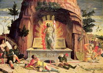 The Resurrection, right hand predella panel from the Altarpiece  von Andrea Mantegna