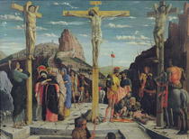 Calvary, central predella panel from the St. Zeno of Verona alta von Andrea Mantegna