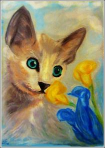 ~Young Siamese Blue ~ by Sandra  Vollmann