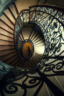 Elegant metal spiral staircase by Jarek Blaminsky