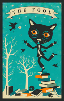 TAROT CARD CAT: THE FOOL by jazzberryblue