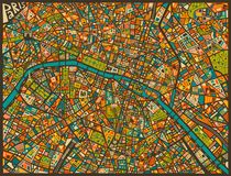 PARIS STREET MAP by jazzberryblue