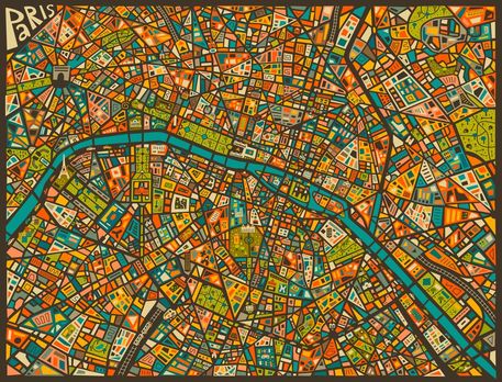 Paris-street-map