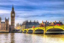 Westminster Bridge and Big Ben by David Pyatt