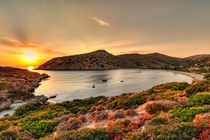 Sunset at Fellos in Andros island, Greece von Constantinos Iliopoulos