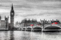 Westminster Bridge and Big Ben Art by David Pyatt
