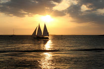 Goldener Sonnenuntergang über Key West, Florida von Mellieha Zacharias
