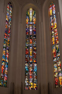 Chorfenster der Petrikirche in Rostock von Sabine Radtke