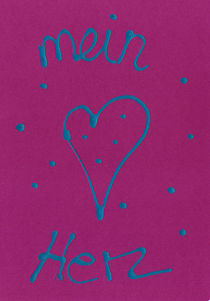 mein Herz-Grusskarte von Susanne Müller