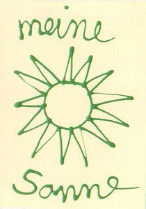 Meine Sonne-eine Grusskarte by Susanne Müller