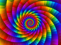 Psychedelic Rainbow Spiral  von Kitty Bitty