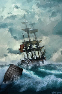 Ship in distress von Wolfgang Pfensig
