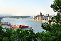 Budapest, view of Danube river and Parliament von Tania Lerro