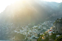 Positano panoramic view in a sunny day, Amalfi coast von Tania Lerro