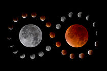 Mondfinsternis-Verlauf mit Blutmond - lunar eclipse with blood moon by monarch