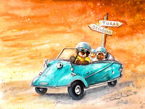 Truffle McFurry Driving To Benidorm by Miki de Goodaboom