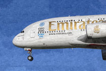 Emirates A380 Airbus Art von David Pyatt