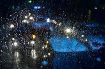 Abstract lights and raindrops von Carlos Alkmin