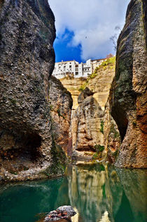 Ronda, Spain - The Bottom of the Gorge by Carlos Alkmin
